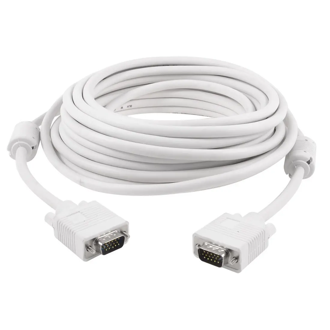 VGA cable, 10 meters, 15 pins, male whitein VGA Cables from Consumer