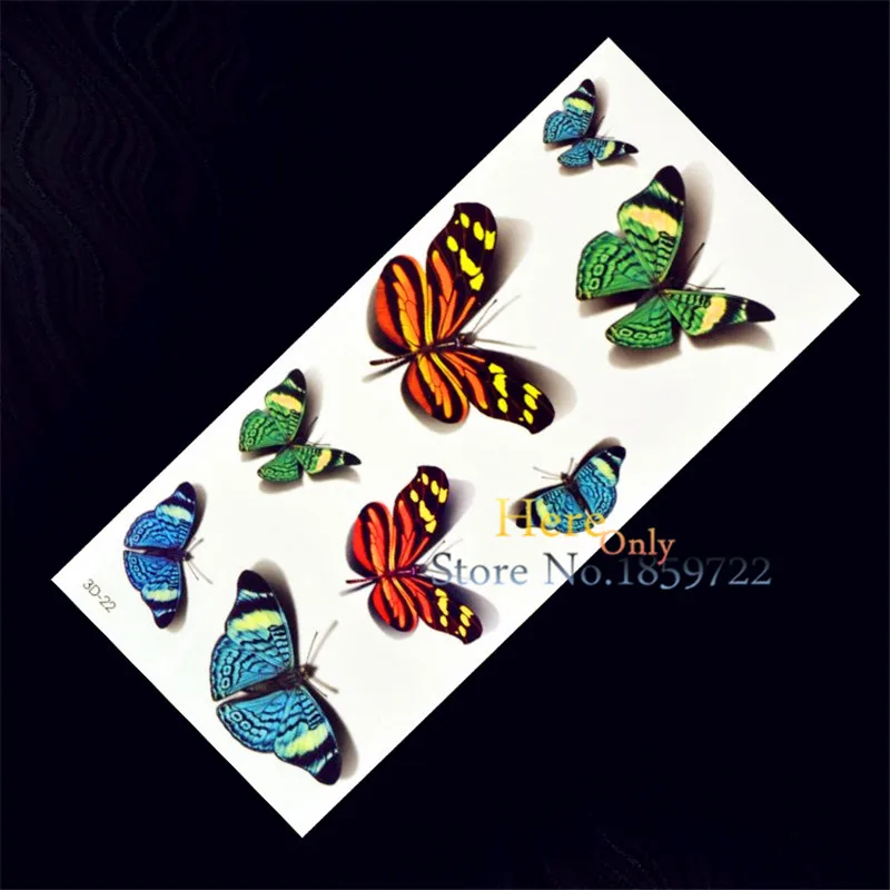 17 Butterfly Temporary Tattoos For Kids Images