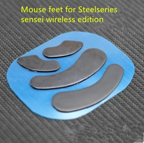 

2 sets/pack Teflon mouse skates mouse feet for Steelseries sensei wireless edition 0.6mm thickness mouse glides