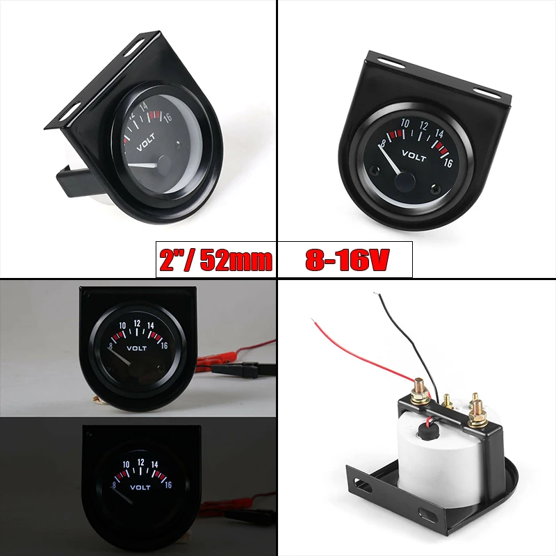 

Accessory Voltmeter Voltage Gauge Mechanical 1pc Car Automatic 8~16V 12V DC Replacement Tool Parts Shell White