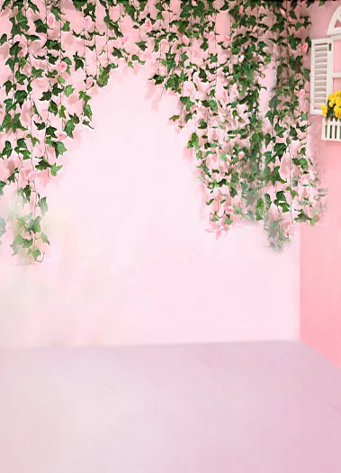 VinylBDS Pink Wedding Backgrounds Scattered Fragrant Flowers Hanging Bright And Imaginative Photography Backdrops Photo | Электроника