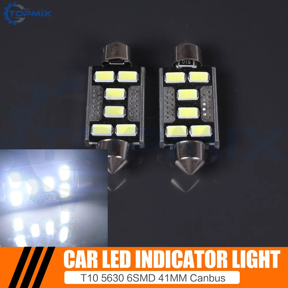 T10-6SMD-5630-41MM-W Car Interior Light 1