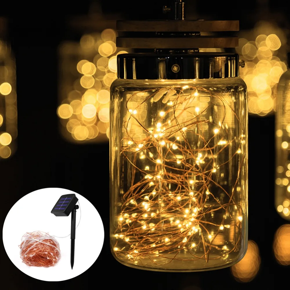 10m 20m Garland Party Wedding White Blue Multicolor Copper Wire Fairy