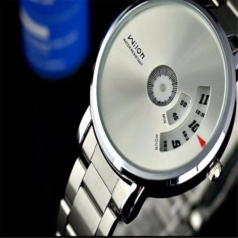 Men's watches quartz watch Fashion Creative Stainless Steel Men's Military Sport Analog Quartz Wrist Watch #2AP22 (4)