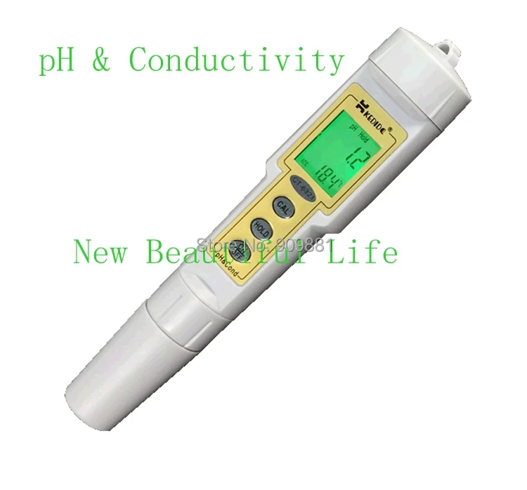 Waterproof Digital pH Conductivity Meter 0 14.00 pH 0 199.9 uS/cm Cond