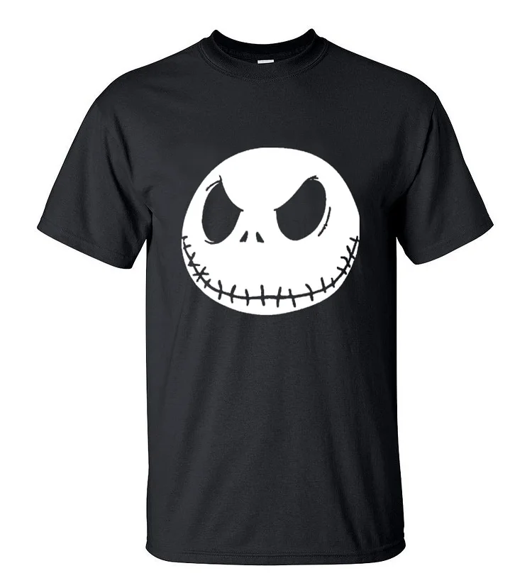 nightmare before christmas cartoon Jack Skellington Men T Shirt Grimace 2019 Summer New 100% Cotton Hip Hop Streetwear T-Shirt