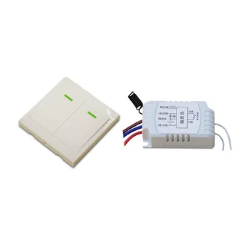 

AC220V Wireless Remote Control Switch Manual Switch RF Remote Switch LED Lamp Lighting Gate Switch Transmitter 315Mhz/433.92Mhz