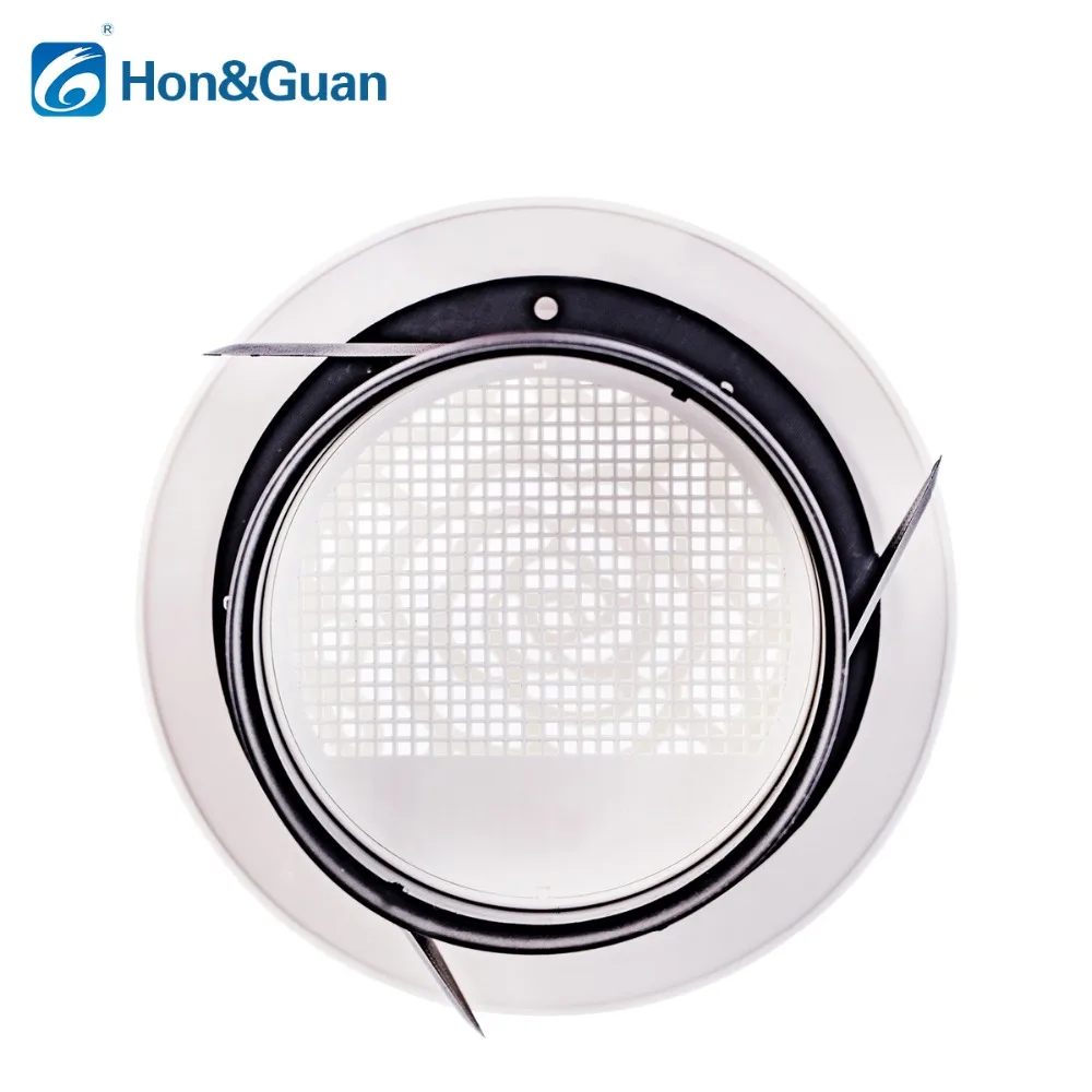 Hon& Guan Rose дизайн вентиляционное отверстие ABS жалюзи встроенный Fly экран сетка, настенный вентиляционное отверстие решетка крышка круглая для кухни Ванная комната офис