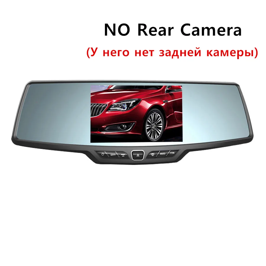 Ecartion 4," автомобильное зеркало заднего вида DVR Full HD 1080P Автомобильная камера парковки ночного видения Автомобильный видеорегистратор двойная камера видео рекордер черный ящик - Название цвета: Without Rear Camera