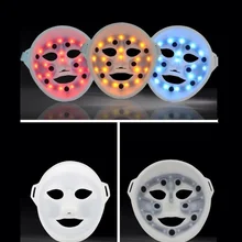 3 цвета Светодиодная маска для лица Электрический светодиодный маска для лица камень массаж иглой кожи pdt омоложение кожи против акне, морщины удаление терапии