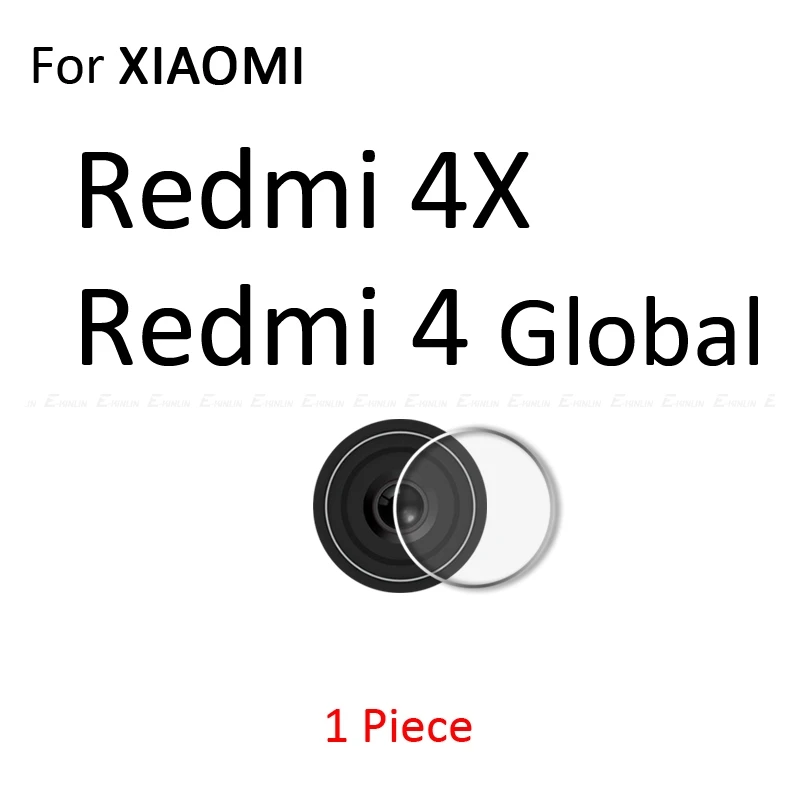 Задняя крышка для объектива камеры из закаленного стекла для Xiaomi Redmi Note 5 Plus 5A 4 4X Pro Prime Защитная пленка для экрана - Color: For Redmi 4X