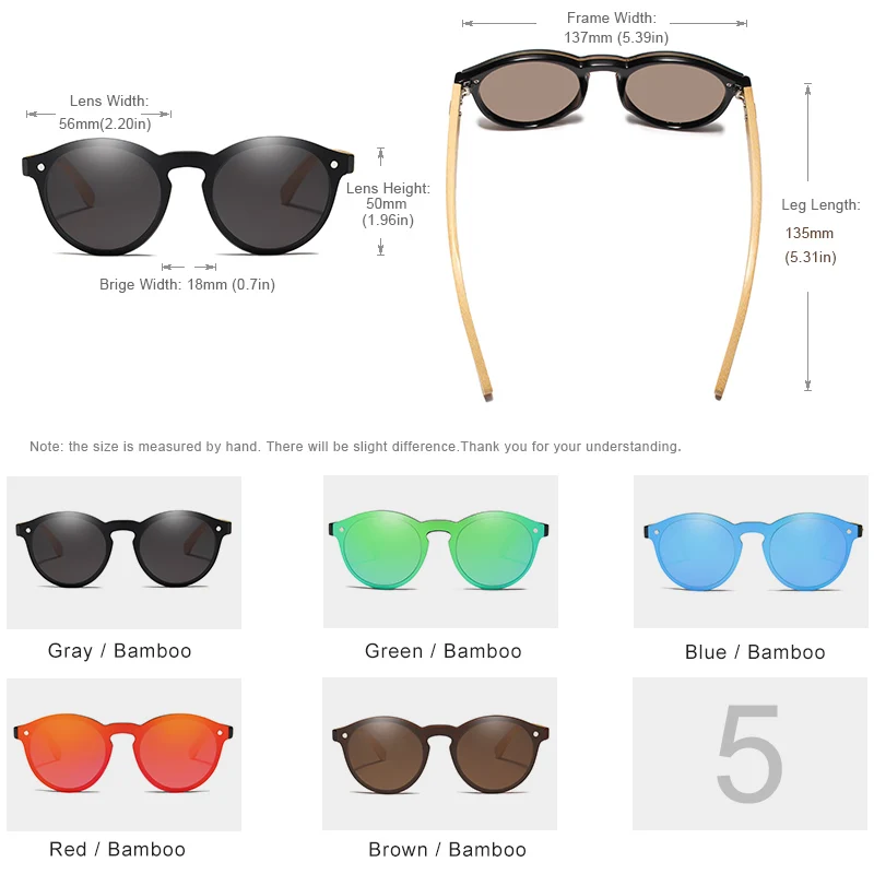 Kopen KINGSEVEN Zonnebril Mannen Bamboe Zonnebril Vrouwen Merk Designer Originele Houten Bril Oculos de sol masculino