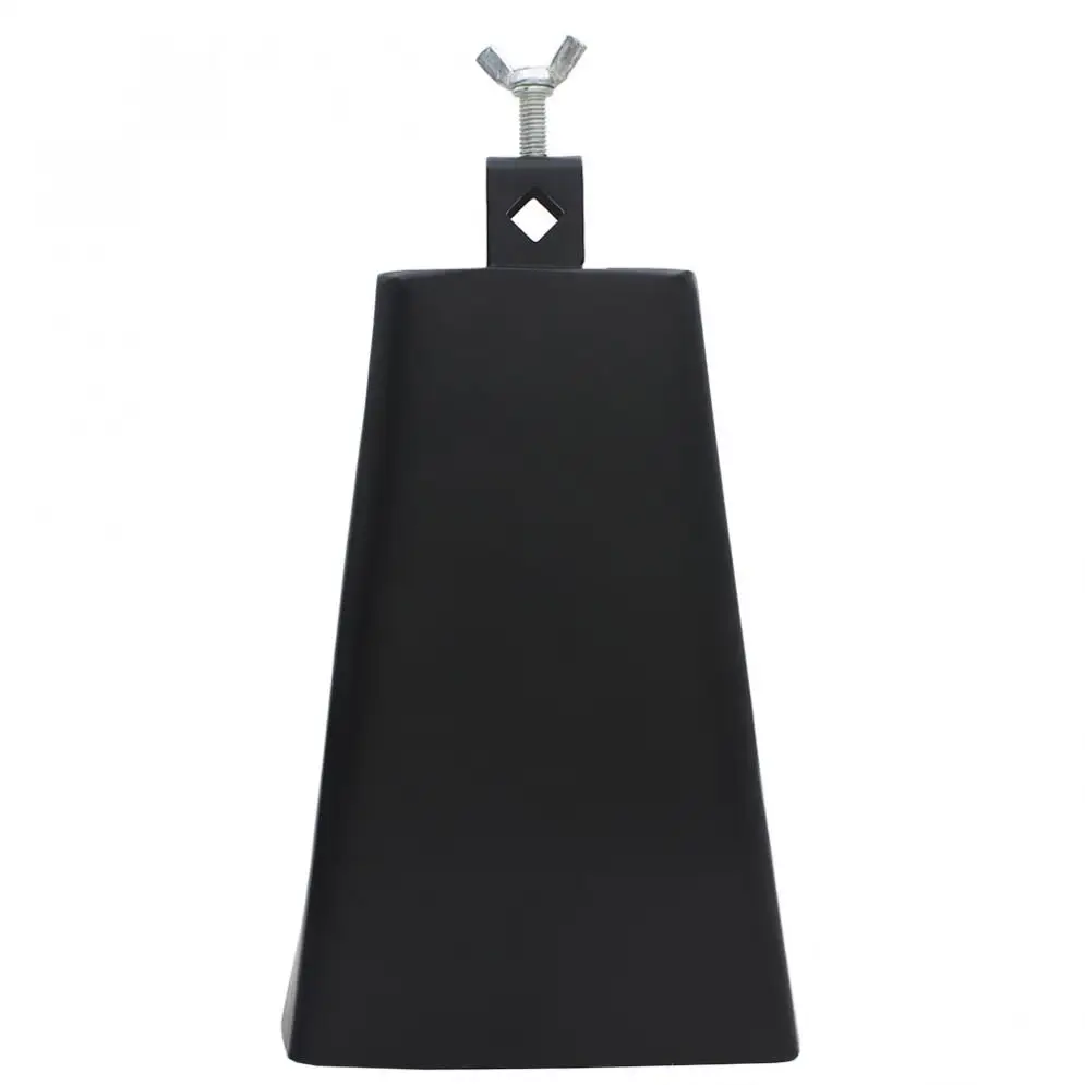 8 дюймов черный металл Cattlebell колокольчик персонализированный латунный скот Корова колокольчик ударный инструмент