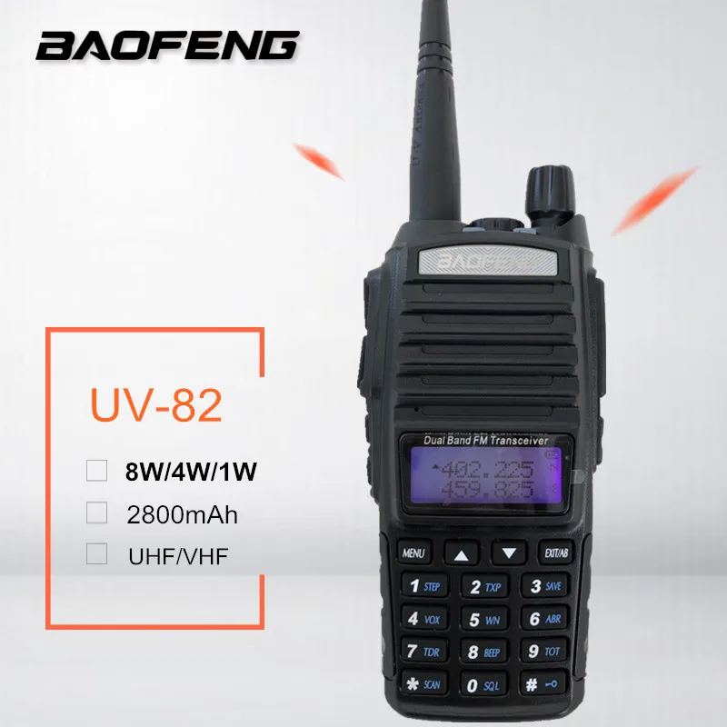 

BAOFENG UV-82 8W VHF UHF Walkie Talkie Cheap CB Marine Radio Scanner UV82 Amateur Ham Radio Station UV-82HP Hunting Power Radio