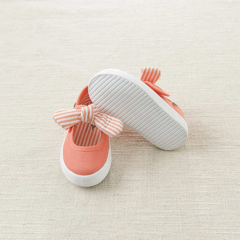 DB4719  Dave & Bella baby spring  new striped canvas shoes blue pink rose casual shoes  4 colors