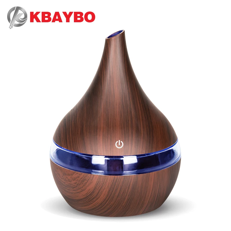 

Air Ultrasonic Humidifier USB Charging 7 Color Led Night Light Aromatherapy Essential Oil Aroma Diffuser wood grain For Home