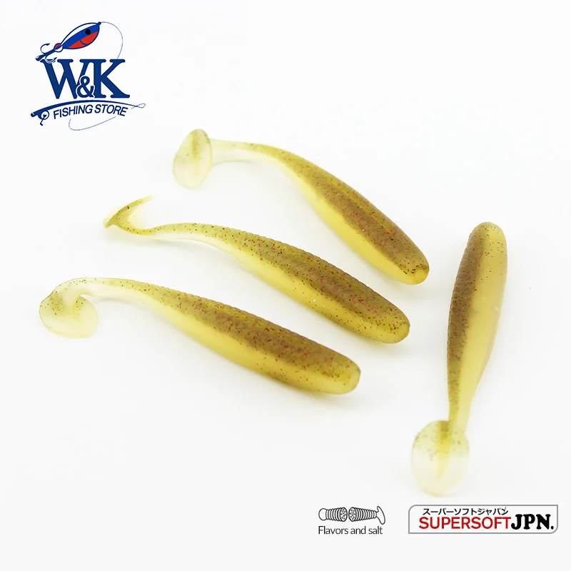 W & k brand لينة الصيد إغراء 9 سنتيمتر 10 قطعة/الحقيبة jerkbait wildeye زاندر روك الهلبوت السمك amberjack ترويج J1603-090