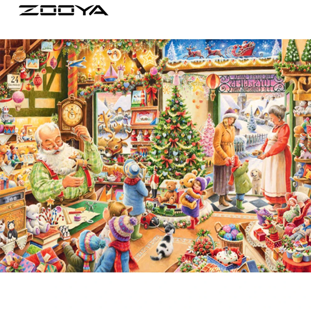 

ZOOYA 3D DIY Diamond Painting Drill round Diamond Embroidery Portrait Diamond Mosaic Tree Home Decoration Paintings Gift RF784