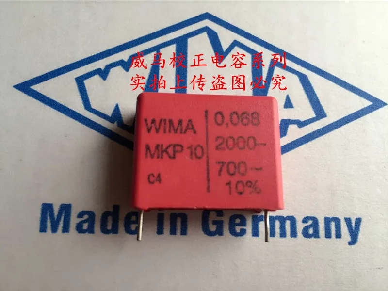 

2019 hot sale 10pcs/20pcs Germany WIMA MKP10 0.068UF 2000V 683 2000V 680nf P: 22.5mm Audio capacitor free shipping