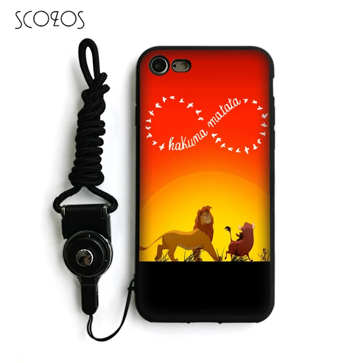 SCOZOS Hakuna Matata Silicone TPU Phone Case Soft Cover For IPhone X 5 5S Se 6 6S 7 8 Plus #nb147 |