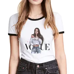 Vogue модель Ringer футболка Femme Сексуальная летняя футболка с короткими рукавами для девочек винтажный Топ Harajuku 2019 Женская Корейская одежда