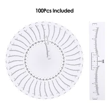 100 шт. одноразовые бровей правитель Стикеры для бровей позиционирования Уход за лошадьми измерения для бровей направляющая линейка Постоянный татуировки трафарет