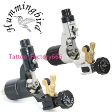 Pro 2 pcs Black&Silver Hummingbird V2 Original Swiss Motor Rotary Tattoo Machine Gun kit liner shader for cord