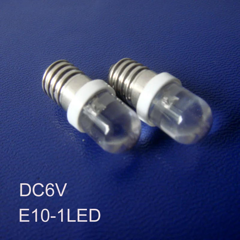 E10 Lamp LED Bulb 6V 6 Volt DC 7 Colors MES 1447 Screw for Torch bike bicycle