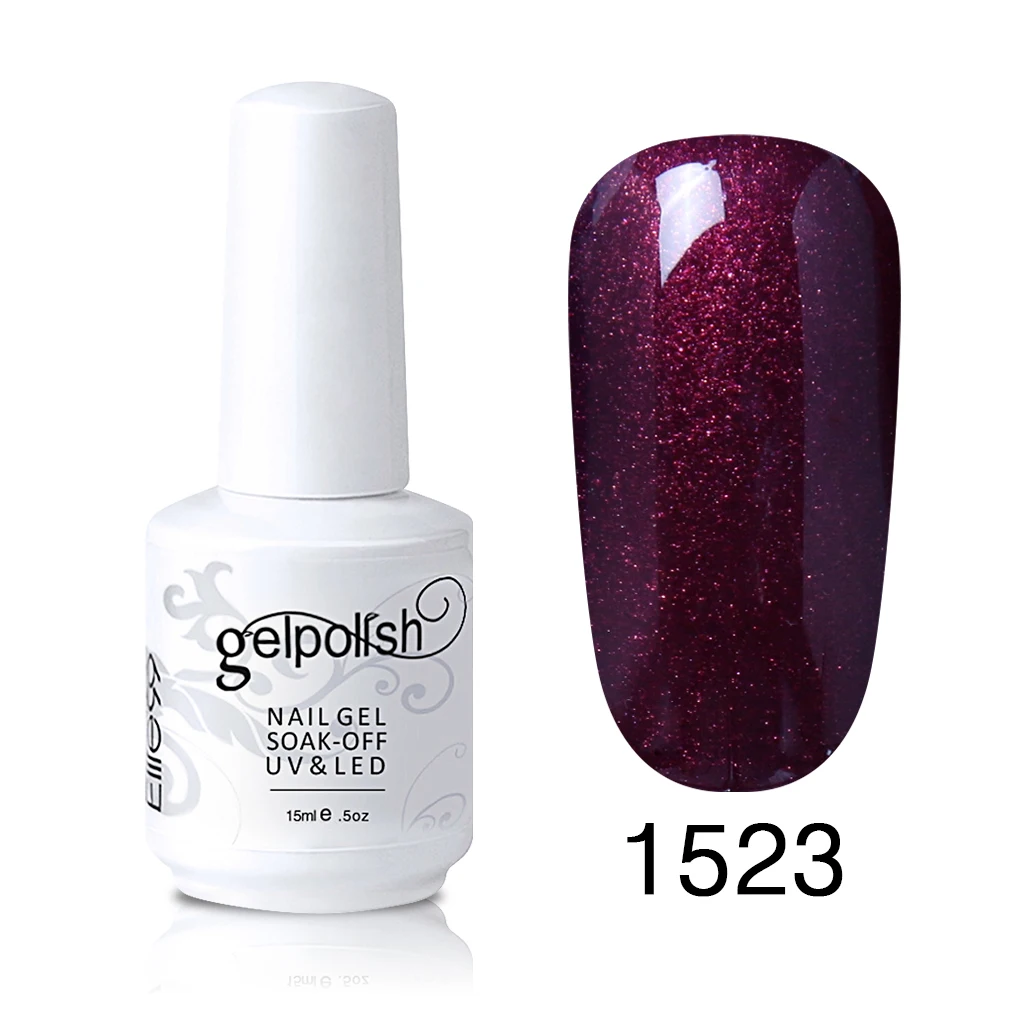 Elite99 глазурная краска, замачиваемый УФ светодиодный гель, красота, личная забота, художественный цветной Блестящий Гель-лак для ногтей, 15 мл, Гель-лак для пальцев - Цвет: G1523