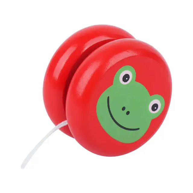 Cute Animal Prints Wooden Yoyo Toys Kids Yo Yo Creative Yo Yo Toys For