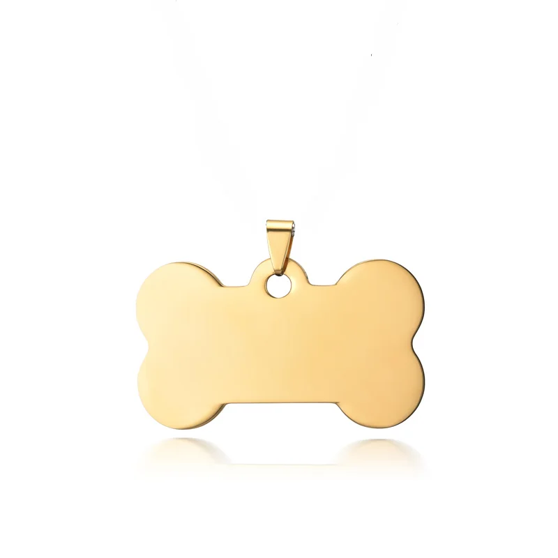 Free engraving Stainless steel Dog Tag metal pendant personal tailor Stainless Steel Pet ID Tags for cats dogs Collar 