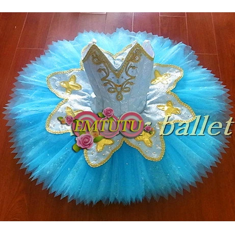 Женский балетный костюм Sleeping Beauty балетная пачка с голубыми птицами и лебедем на
