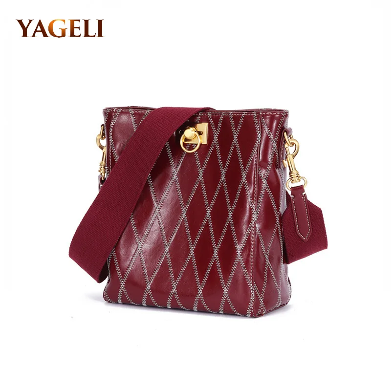 

2019 genuine leather women's shoulder bags luxury brand design crossbody bags for women fashion lady handbags high capacity tote