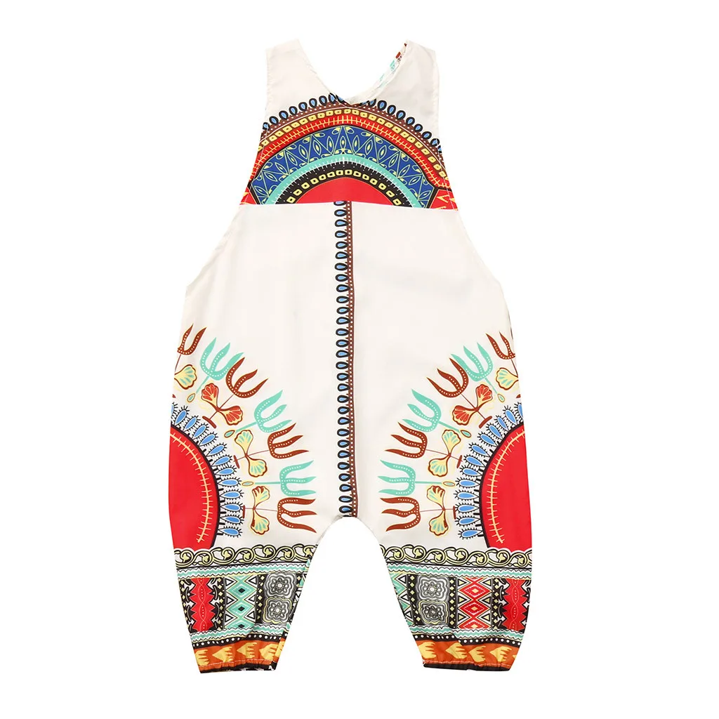 

Summer New Fashion Toddler Kid Baby Girl African Print Sleeveless Romper Hair Band Jumpsuit Clothes Wholesale Free Ship Z4