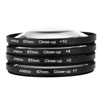 

67mm MACRO Close-Up +1 +2 +4 +10 LENS Filter Close Up SET for 67 mm canon nikon pentax sony