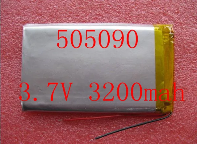 

Size 505090 3.7V 3200mah Lithium polymer Battery With Protection Board For MP3 MP4 GPS Digital Products Free Shipping