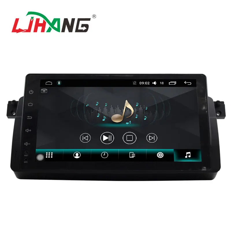 LJHANG 9 дюймов Android 6 0 Автомобильный Радио плеер для BMW E46 M3 mg ZT Rover gps навигация