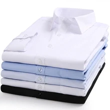 60% хлопок высокое качество Удобный однотонный полосатый Формальные для мужчин рубашки для мальчиков с длинным рукавом мужской популярные офисные