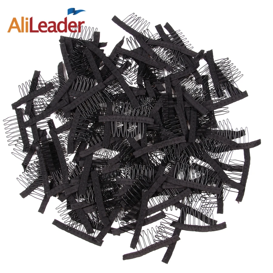 10Pcs/Lot 7 Teeth Wig Comb For Wig Caps Clips For Weave Stainless Steel Black Hair Combs For Wigs Alileader Best Supplier Made 10Pcs/Lot 7 Teeth Wig Comb For Wig Caps Clips For Weave Stainless Steel Black Hair Combs For Wigs Alileader Best Supplier Made