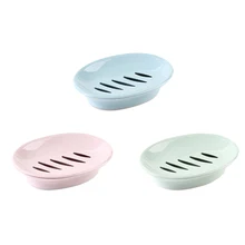 1 шт. мыльница нетоксичный портативных Слива прочный Овальный дизайн мыльница для душа мыло поездки Ванная комната