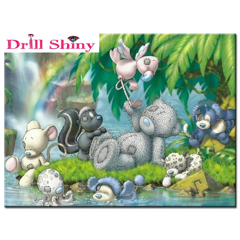 5d diy diamond embroidery blue nose friends painting Cross Stitch full drill Rhinestone mosaic home decoration | Дом и сад