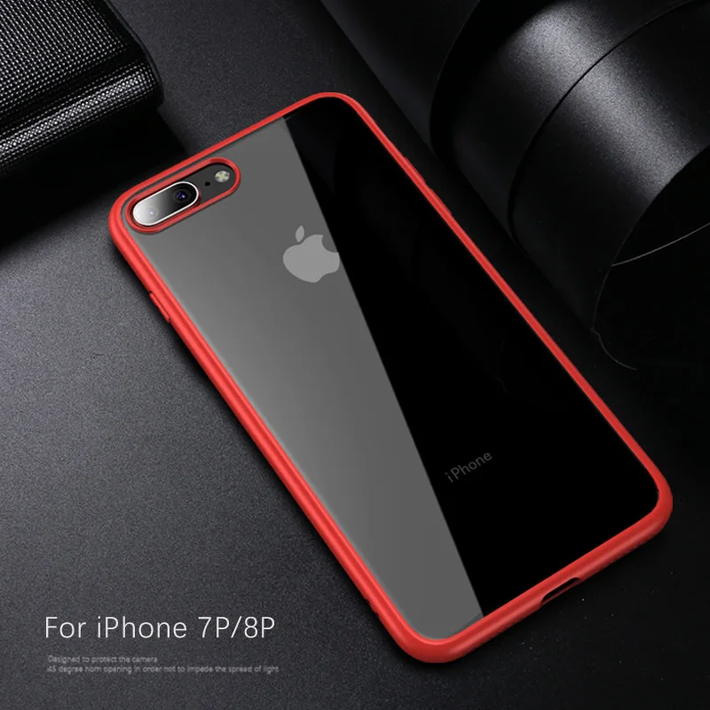 Прозрачный силиконовый чехол для iPhone 7 прозрачный мягкий из ТПУ с защитой от
