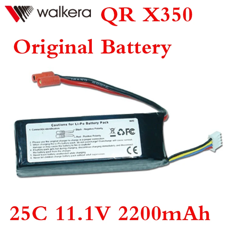 

Original Walkera QR X350 Battery 25C 11.1V 2200mAh High Capacity Li-po Battery Walkera QR X350 part HM-F450-Z-48