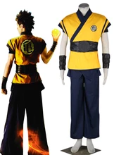 Free Shipping Dragonball Film Evolution Goku Kame Practice Unifrom Anime Cosplay Costume