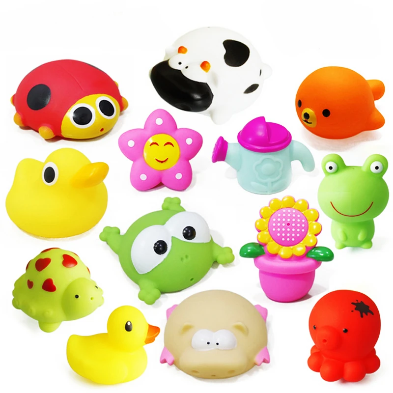 

1Pc PVC Children Water Spray Bath Toys Squeeze Sound Playing Games Animal Soft Water Tools Baby Bathroom Educational Toys Gifts