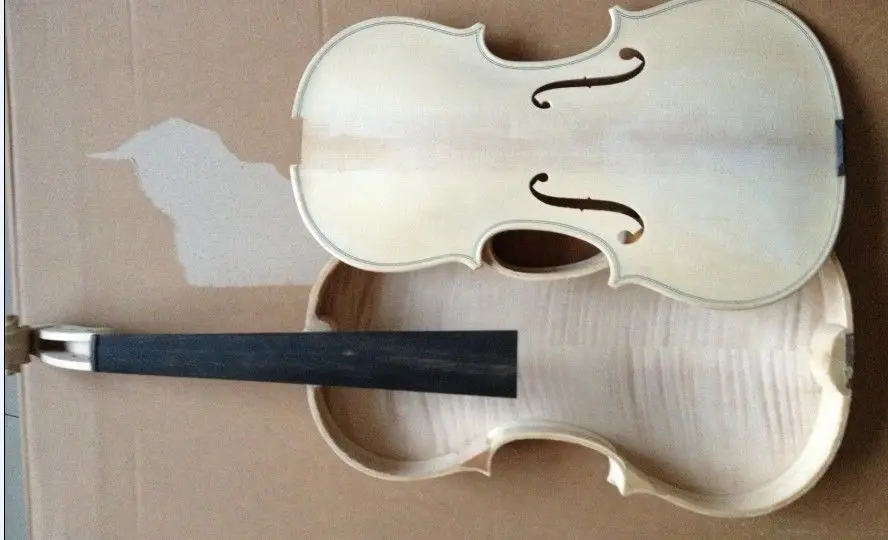 4/4 Violin nice copy "Laurentius Guadagnini"1746 Unvarnished top & back unglue violin
