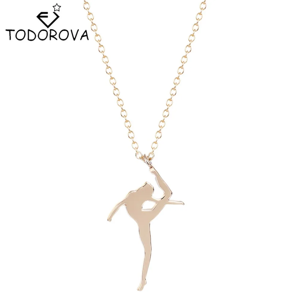 

Silver Gold Dancing Ballerina Dancer Ballet Girl Pendant Necklace Women Accessories Wholesale China Best Friends Forever Love