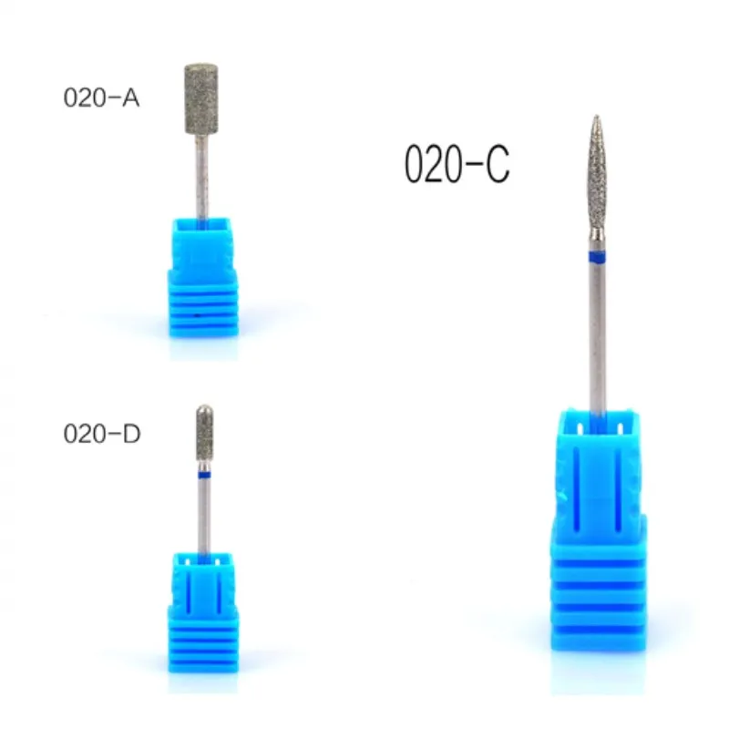 3 шт./упак. 6 видов Сталь фрез для маникюра/педикюра для электрическая машинка для маникюра, аксессуары для полировки 3/32 ''-вольфрамовый бор для дизайна ногтей инструменты - Цвет: ACD