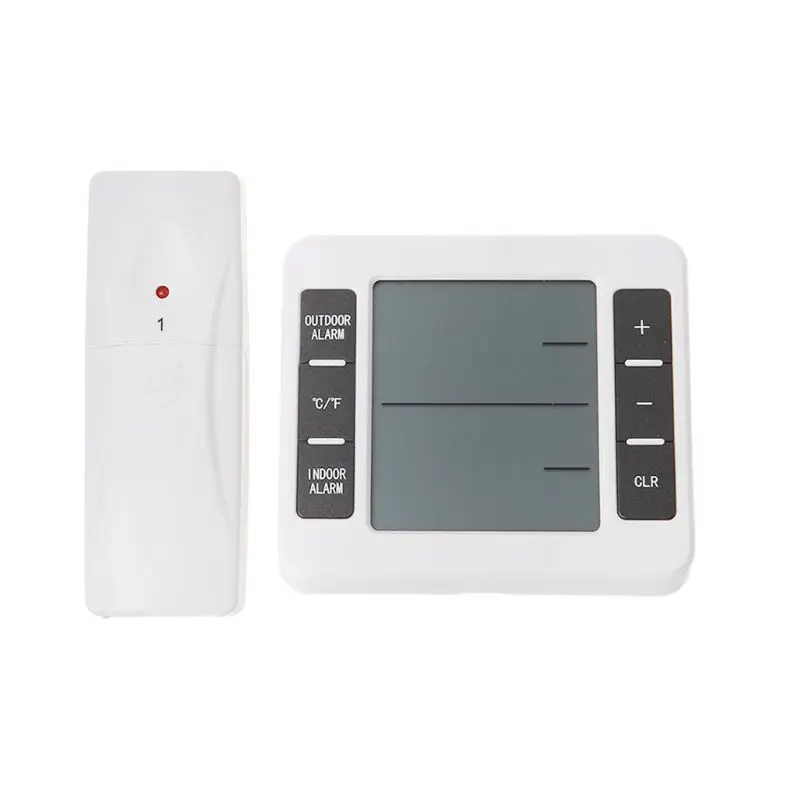 

Wireless Digital Audible Alarm Refrigerator Thermometer With 1pc Sensor Min/Max Display Indoor Outdoor Thermometer