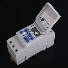 AHC15A 16A Weekly Programmable LCD Digital Time switch, Din rail Timer switch thc15a ahc15a 220v 30a din rail timer relay time switches weekly programmble electronic time switch bell ring device